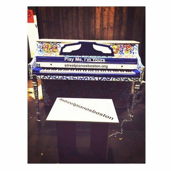 Public piano in Boston, Massachusetts, United States