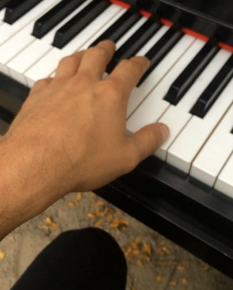 Public piano in Cambridge, Massachusetts, United States