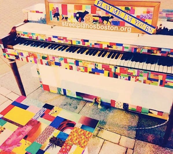 Public piano in Boston, Massachusetts, United States