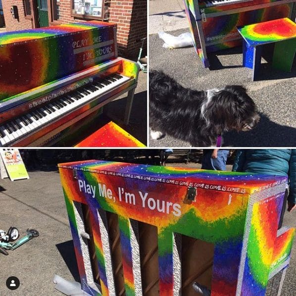 Public piano in Boston, Massachusetts, United States
