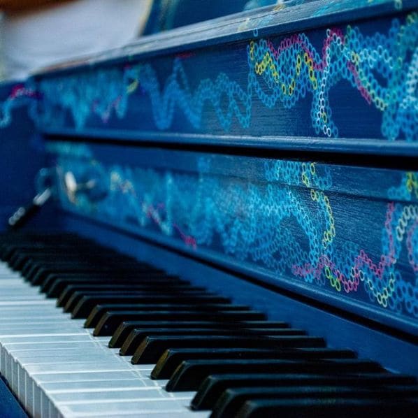 Public piano in Boston, Massachusetts, United States