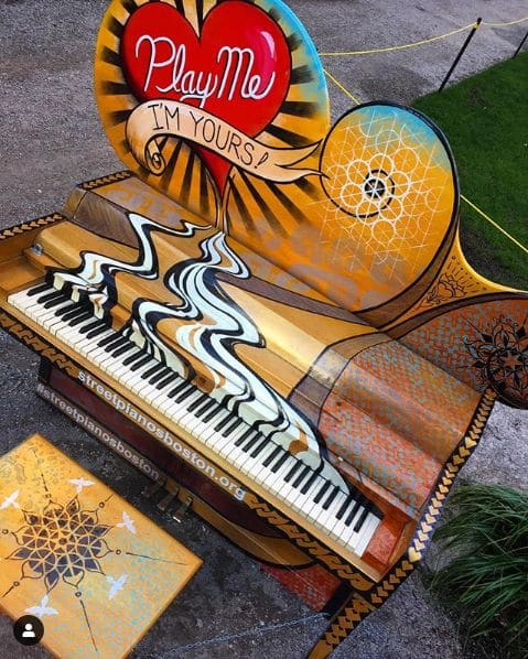 Public piano in Boston, Massachusetts, United States