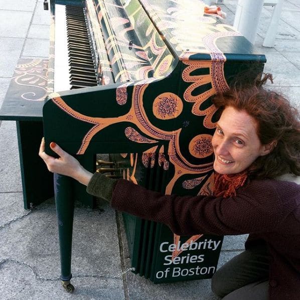 Public piano in Boston, Massachusetts, United States