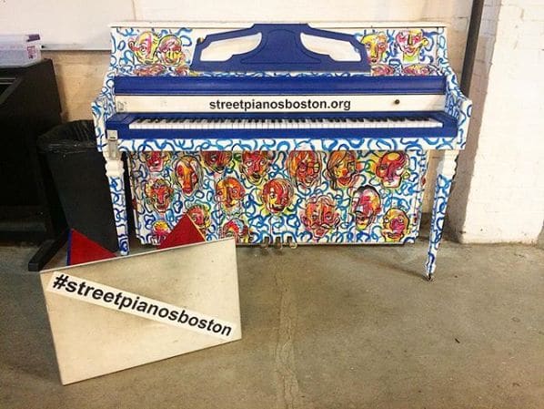 Public piano in Boston, Massachusetts, United States