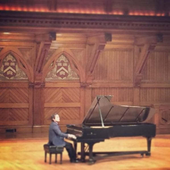 Public piano in Cambridge, Massachusetts, United States