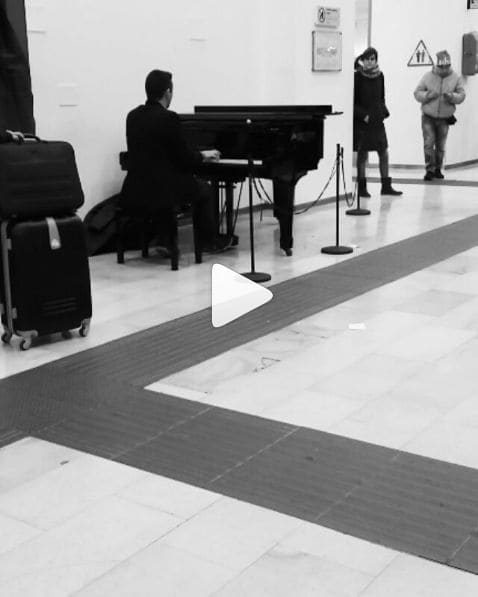 Public piano in Padua, Veneto, Italy