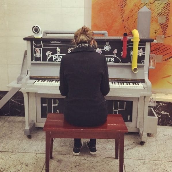 Public piano in London, England, United Kingdom