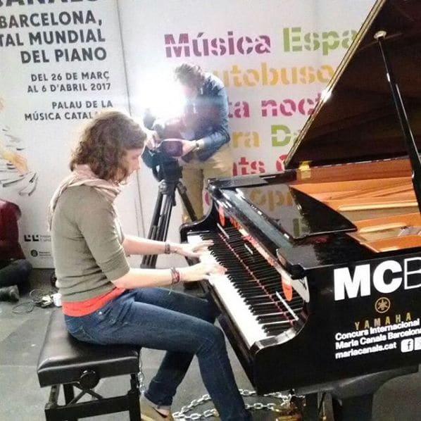 Public piano in Barcelona, Catalonia, Spain