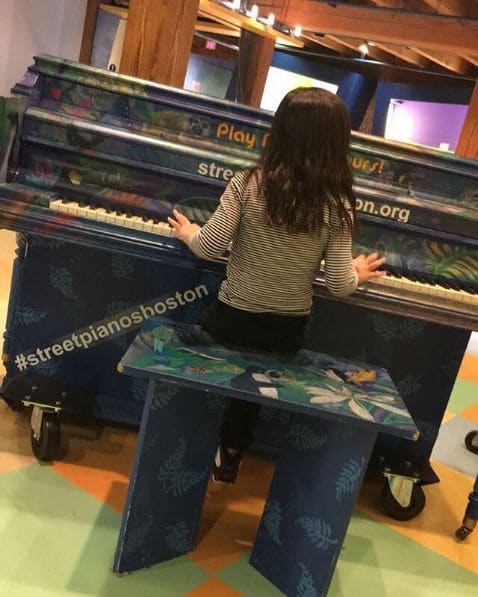Public piano in Boston, Massachusetts, United States