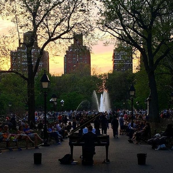 Photo of Washington Square Park at Washington Square Fountain, Washington Square South, Washington Square Village, Manhattan Community Board 2, Manhattan, New York County, New…