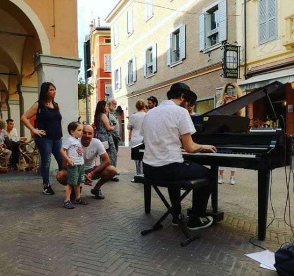 Public piano in Modena, Emilia-Romagna, Italy