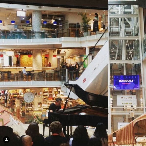 Public piano in Milan, Lombardy, Italy