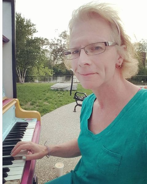 Public piano in Nashua, New Hampshire, United States