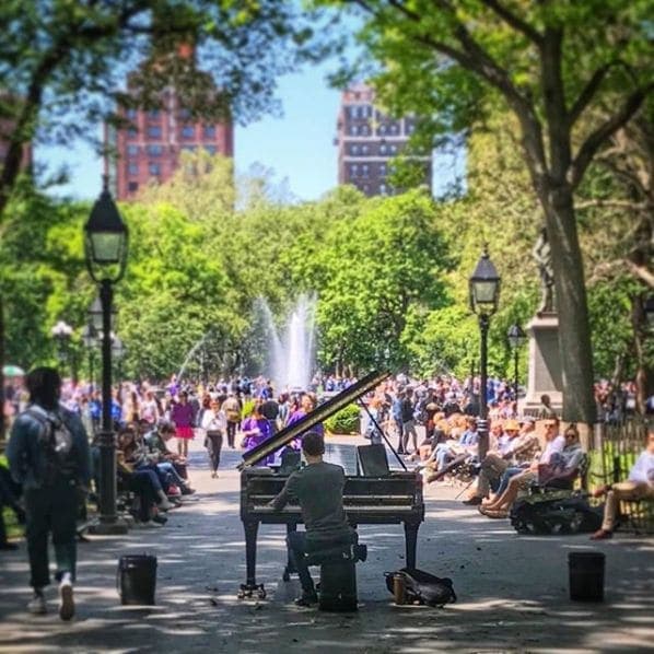 Photo of Washington Square Park at Washington Square Fountain, Washington Square South, Washington Square Village, Manhattan Community Board 2, Manhattan, New York County, New…