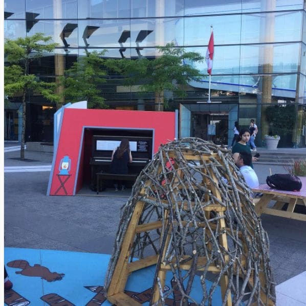 Public piano in Surrey, British Columbia, Canada