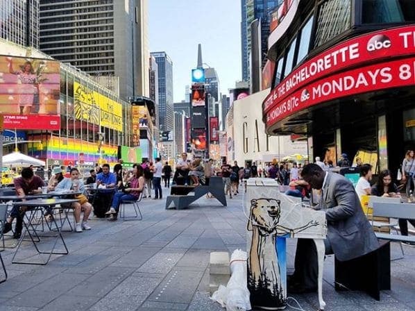 Photo of Times Square, New York City at New York Marriott Marquis, 1535, Broadway, Theater District, Manhattan, New York County, New York, 10019, United States. Good morning…