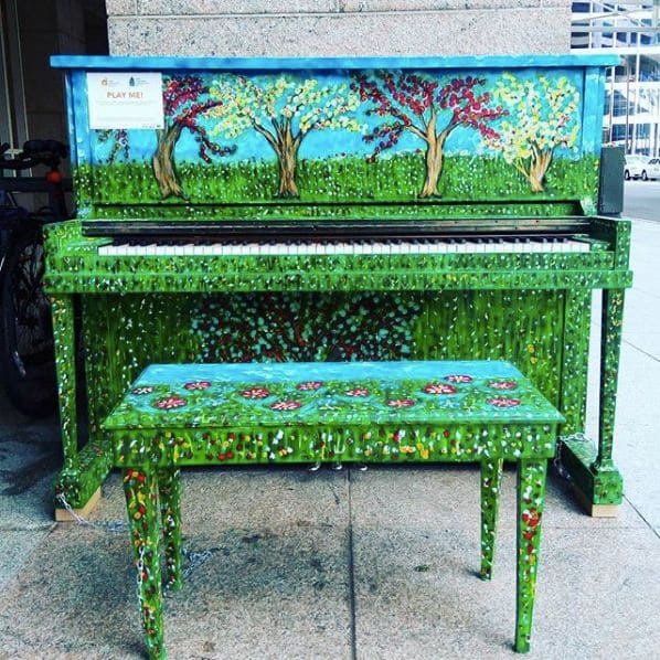 Public piano in Minneapolis, Minnesota, United States