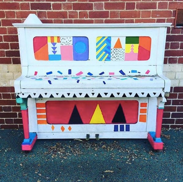 Public piano in Melbourne, Victoria, Australia