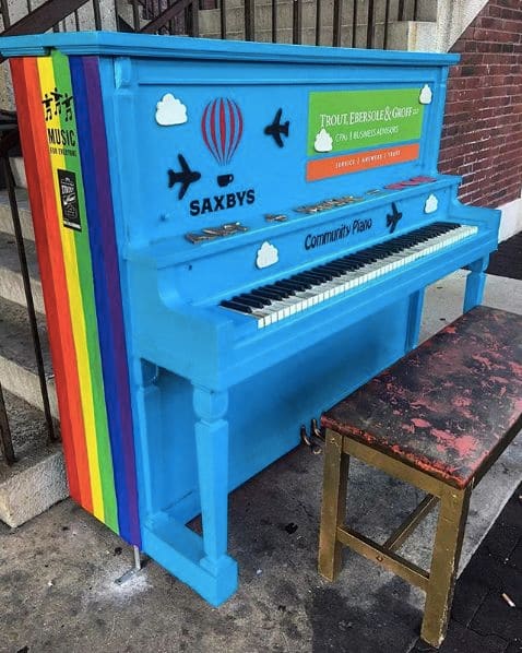 Public piano in Lancaster, Pennsylvania, United States