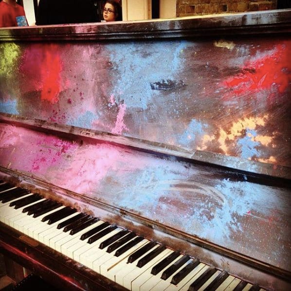 Public piano in London, England, United Kingdom
