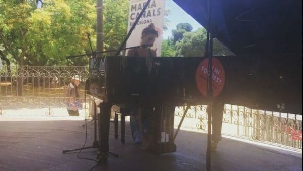 Public piano in Barcelona, Catalonia, Spain