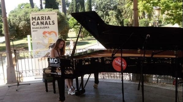 Public piano in Barcelona, Catalonia, Spain