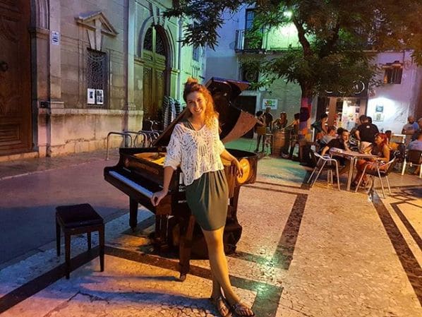 Public piano in Barcelona, Catalonia, Spain