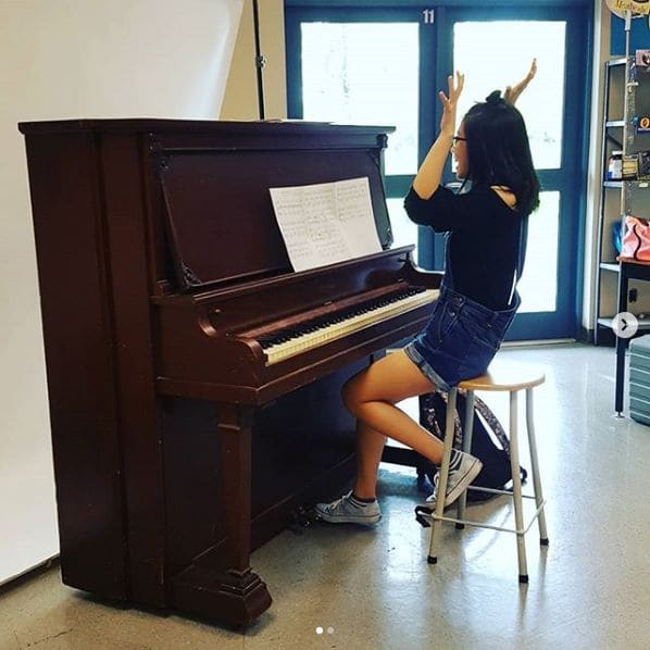 Public piano in Richmond, British Columbia, Canada