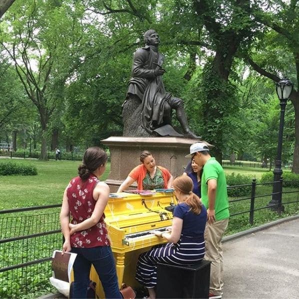Photo of Literary Walk in Central Park at Olmsted Flower Bed, Literary Walk, Manhattan, New York County, New York, 10153, United States
