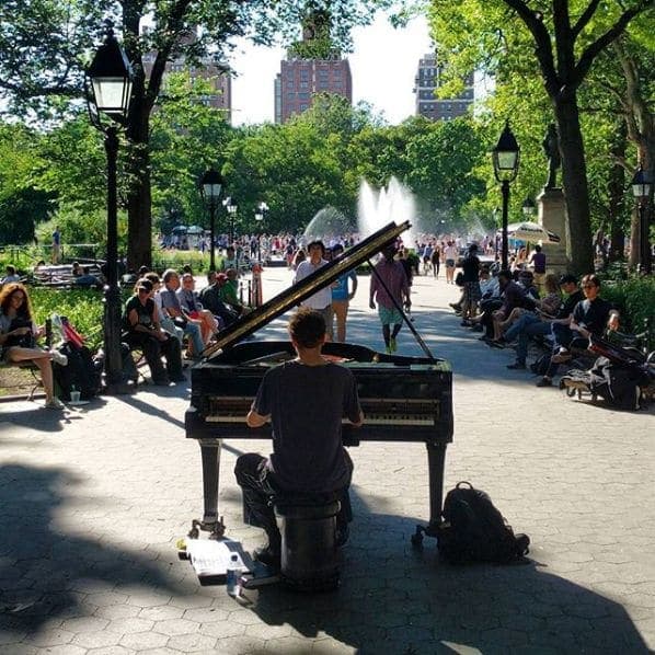 Photo of Washington Square Park at Washington Square Fountain, Washington Square South, Washington Square Village, Manhattan Community Board 2, Manhattan, New York County, New…
