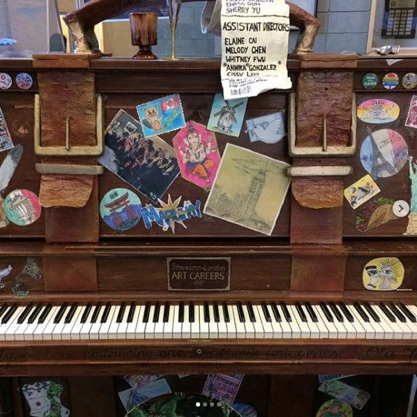 Public piano in Richmond, British Columbia, Canada