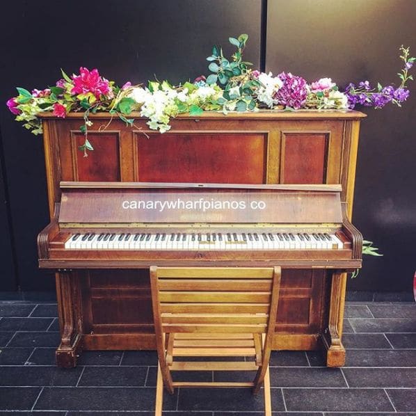 Public piano in London, England, United Kingdom