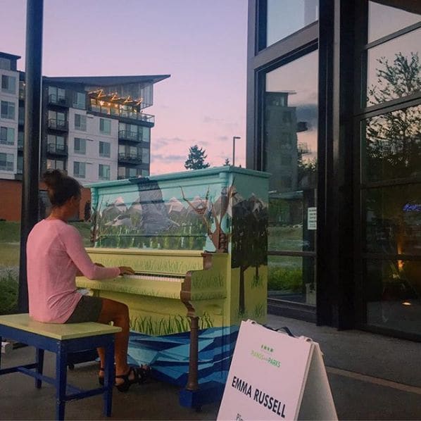 Public piano in King County, Washington, United States