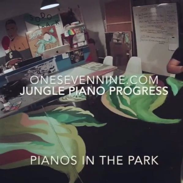 Public piano in Seattle, Washington, United States