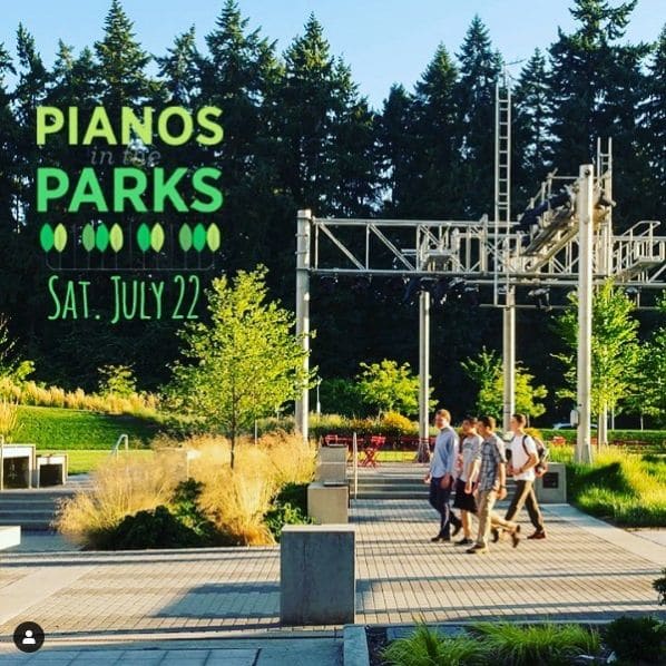 Public piano in King County, Washington, United States