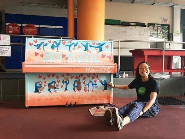 Photo of Bukit Panjang Community Club at Bukit Panjang Community Club, 8, Pending Road, Bukit Panjang, Northwest, 678295, Singapore. The final stroke...... 🎹🖌🐧☁️😆😆😆