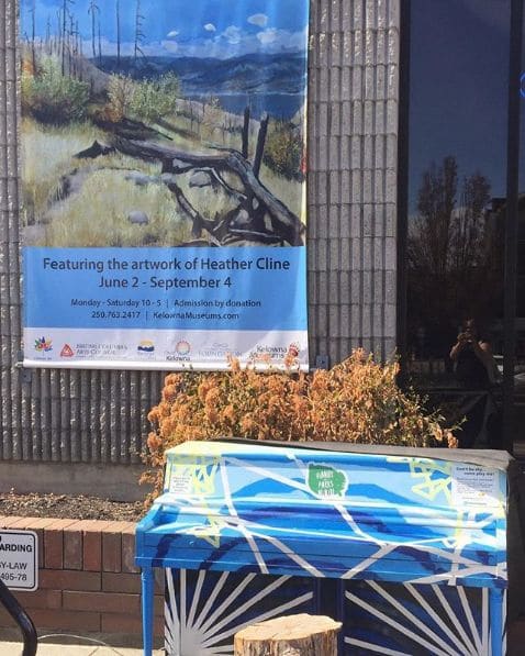 Public piano in Kelowna, British Columbia, Canada