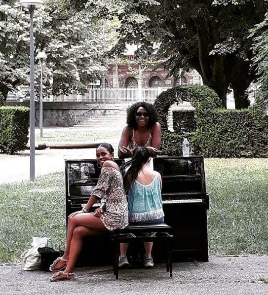 Public piano in Saint-Étienne, Auvergne-Rhône-Alpes, France