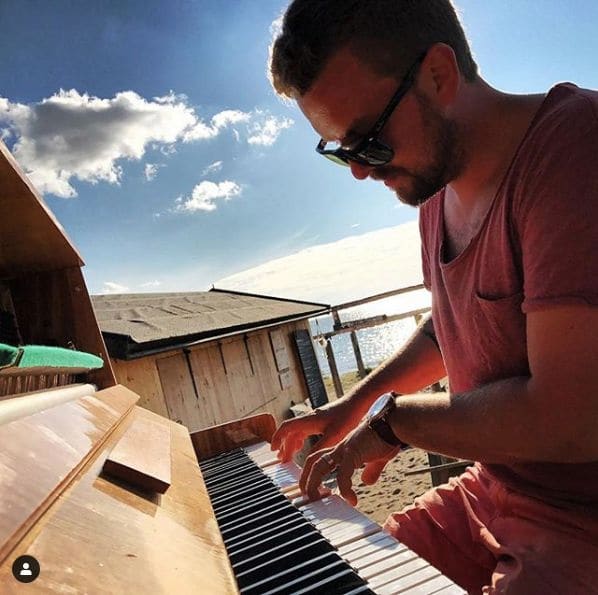 Public piano in Gotland County, Sweden
