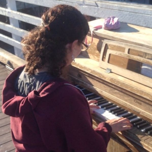 Public piano in Monterey, California, United States