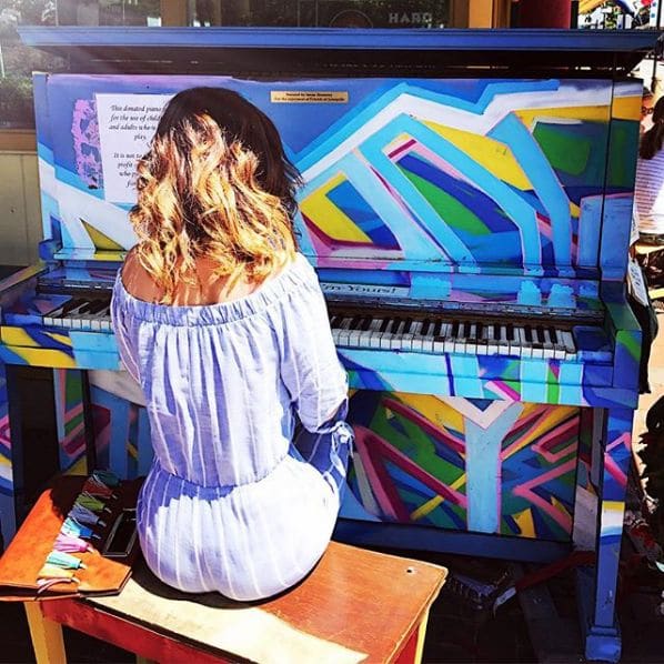 Public piano in Annapolis, Maryland, United States