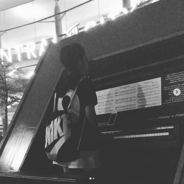 Public piano in Surrey, British Columbia, Canada