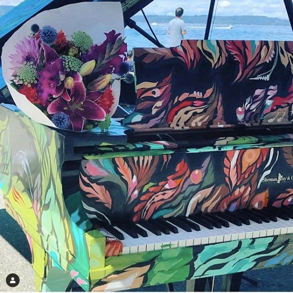 Public piano in Seattle, Washington, United States