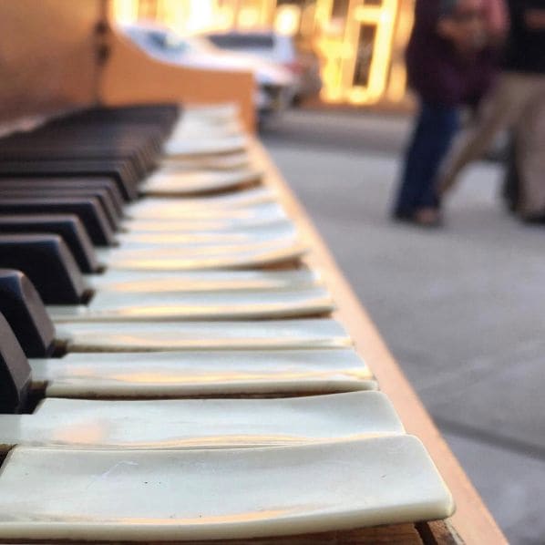 Public piano in Essex County, New Jersey, United States