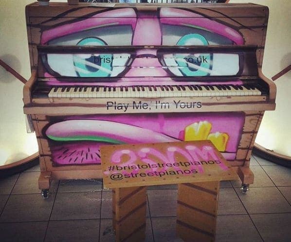 Photo of Bus & Coach Station Piano at Bristol Bus & Coach Station, Earl Street, Stokes Croft, Kingsdown, Bristol, City of Bristol, South West England, England, BS1, United Kingdom