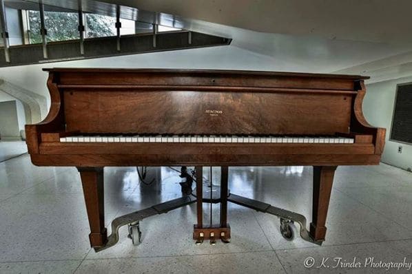 Public piano in Saskatoon, Saskatchewan, Canada