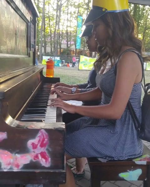 Public piano in Richmond, British Columbia, Canada