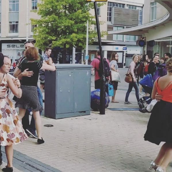 Public piano in Bristol, England, United Kingdom