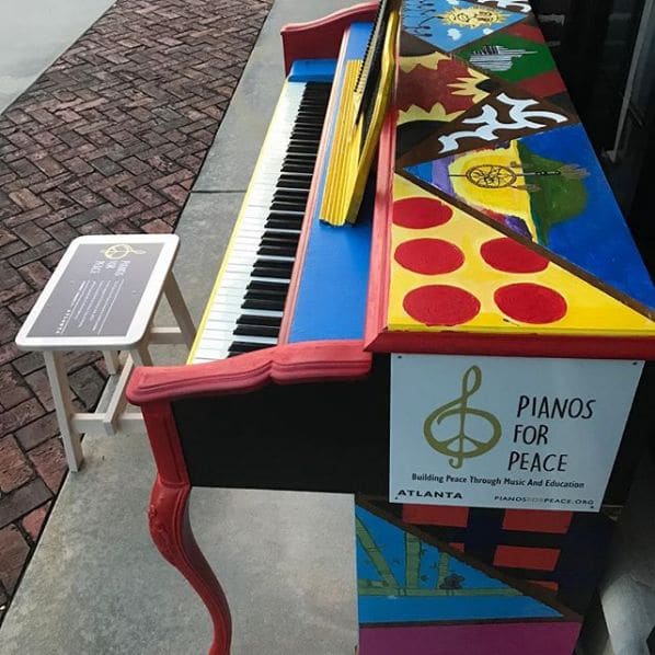 Public piano in Fulton County, Georgia, United States