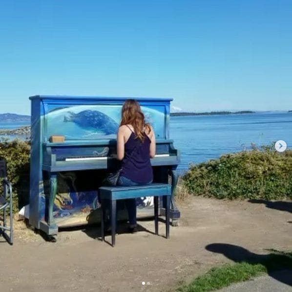 Public piano in Melbourne, Victoria, Australia